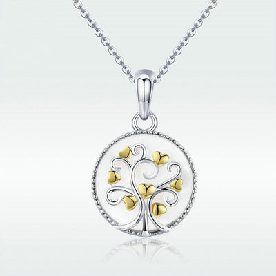 Sterling Silver Necklace Oval Gold-plated Necklace Women - Be Fatima 