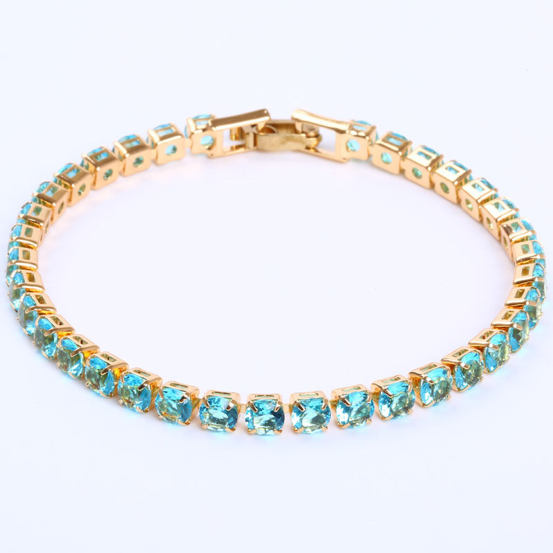 Cubic Zirconia Tennis Bracelets Iced Out Chain Crystal Bracelet Women Men Gold Bracelet Jewelry - Be Fatima 