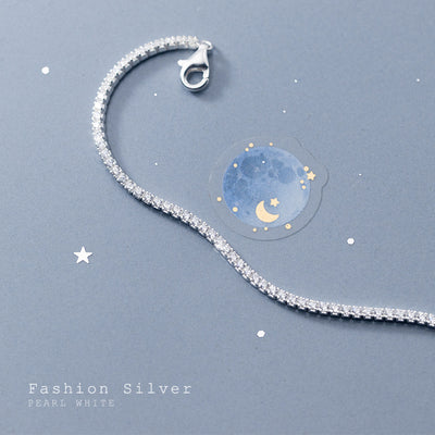 Korean Version Of Sweet Row Diamond Sparkling Bracelet - Be Fatima 