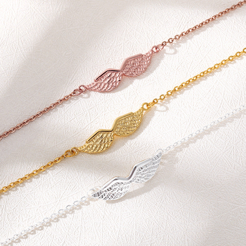 Gold Angel Wing Charm Bracelet Bracelet Women - Be Fatima 