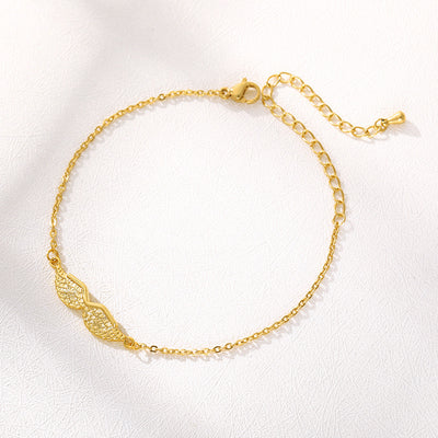 Gold Angel Wing Charm Bracelet Bracelet Women - Be Fatima 