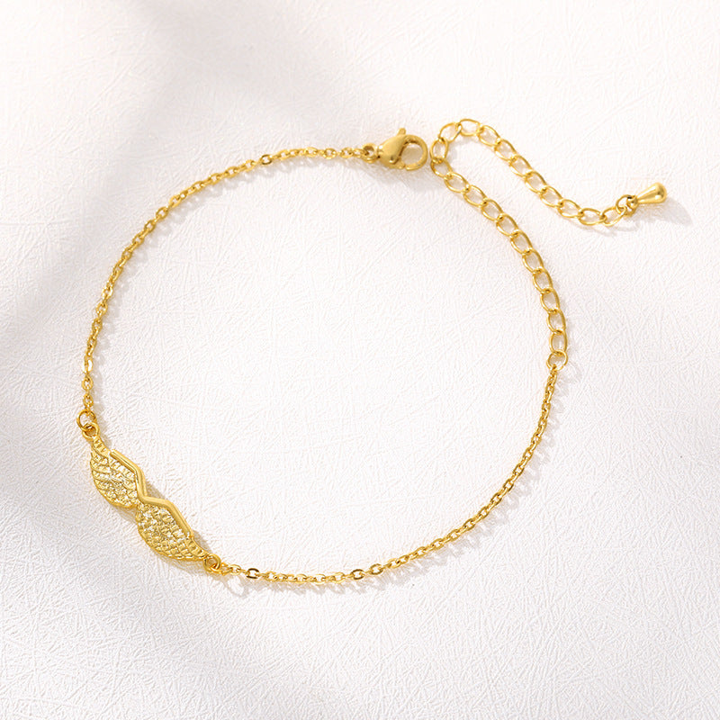 Gold Angel Wing Charm Bracelet Bracelet Women - Be Fatima 