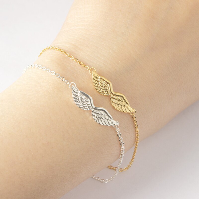 Gold Angel Wing Charm Bracelet Bracelet Women - Be Fatima 