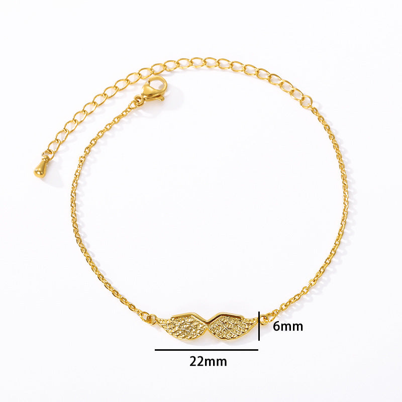 Gold Angel Wing Charm Bracelet Bracelet Women - Be Fatima 
