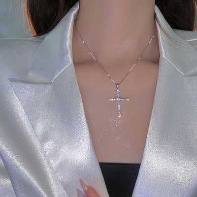 Asterism Cross Necklace For Women - Be Fatima 