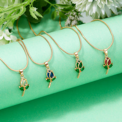 Elegant Tulip Necklace For Women - Be Fatima 