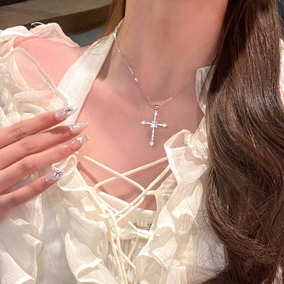 Asterism Cross Necklace For Women - Be Fatima 