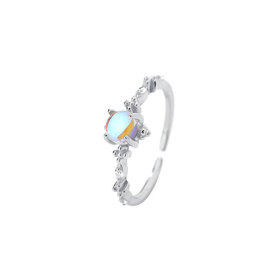 Women's Fashion S925 Sterling Silver Moonstone Ring - Be Fatima 