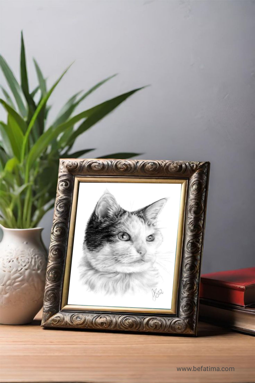 “Your Love, Sketched Forever – Personalized Romantic Art with Greeting Card & Fast Delivery”