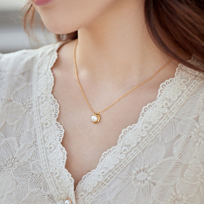 Round Pearl Necklace For Women - Be Fatima 