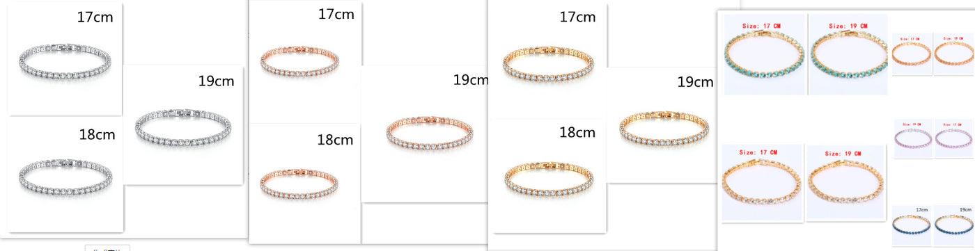 Cubic Zirconia Tennis Bracelets Iced Out Chain Crystal Bracelet Women Men Gold Bracelet Jewelry - Be Fatima 