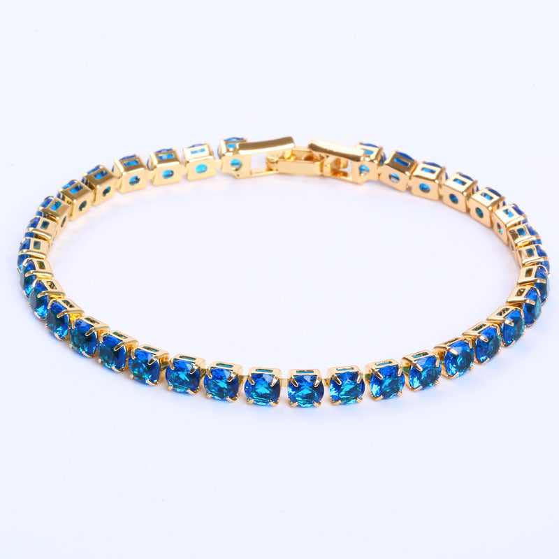 Cubic Zirconia Tennis Bracelets Iced Out Chain Crystal Bracelet Women Men Gold Bracelet Jewelry - Be Fatima 