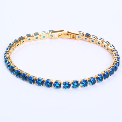 Cubic Zirconia Tennis Bracelets Iced Out Chain Crystal Bracelet Women Men Gold Bracelet Jewelry - Be Fatima 