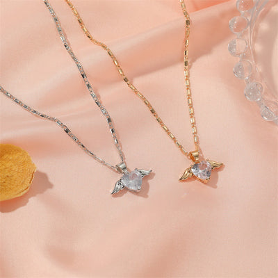 Heart Wings Necklace For Women - Be Fatima 