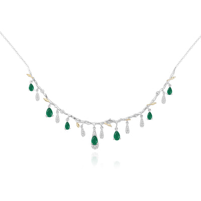 S925 Silver Natural Topaz Necklace - Be Fatima 