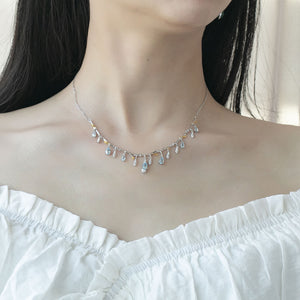 S925 Silver Natural Topaz Necklace - Be Fatima 