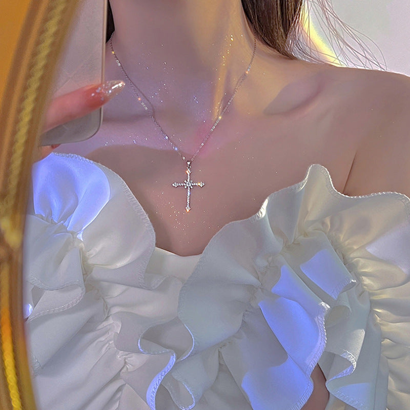 Asterism Cross Necklace For Women - Be Fatima 