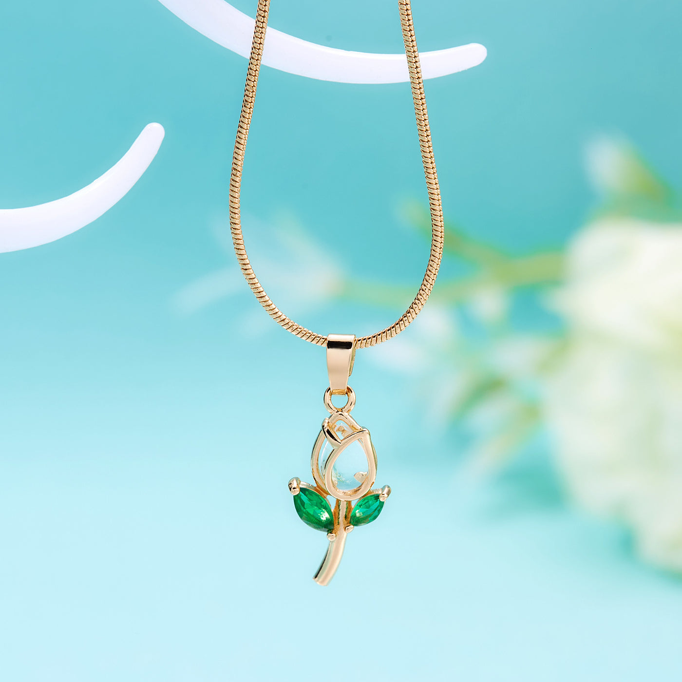 Elegant Tulip Necklace For Women - Be Fatima 