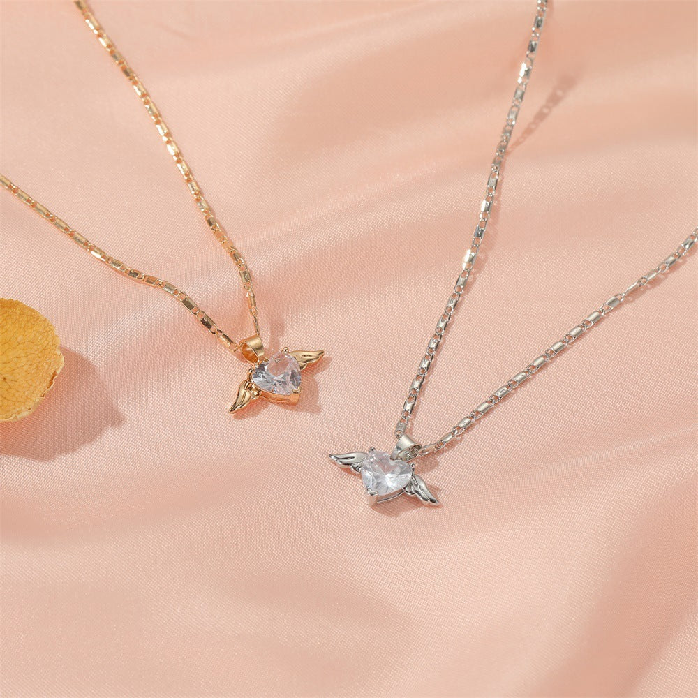 Heart Wings Necklace For Women - Be Fatima 