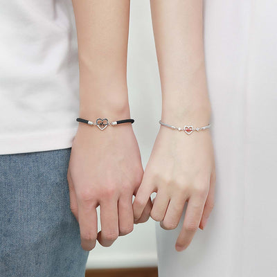 Bagley S925 Silver Jewellery Bracelet With High-level Sense Of Design Heartbeat Signal Couples Bracelet 2023 New - Be Fatima 