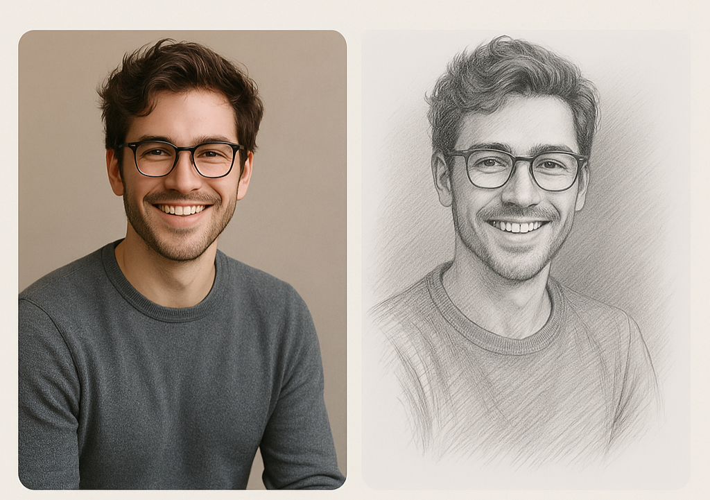 “Your Love, Sketched Forever – Personalized Romantic Art with Greeting Card & Fast Delivery”