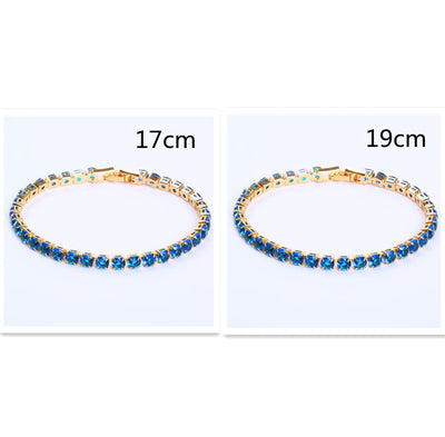 Cubic Zirconia Tennis Bracelets Iced Out Chain Crystal Bracelet Women Men Gold Bracelet Jewelry - Be Fatima 