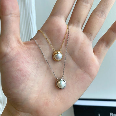 Round Pearl Necklace For Women - Be Fatima 
