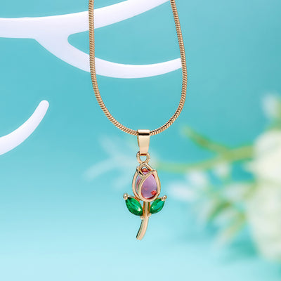 Elegant Tulip Necklace For Women - Be Fatima 