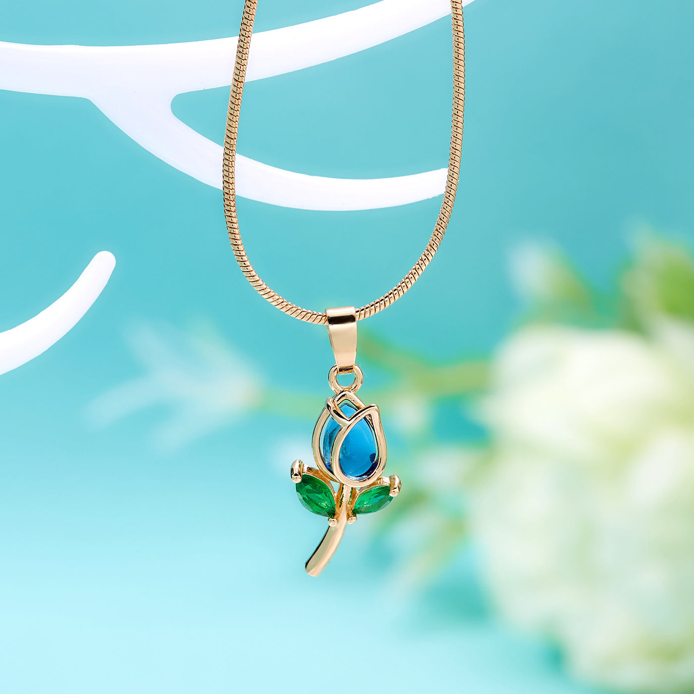 Elegant Tulip Necklace For Women - Be Fatima 